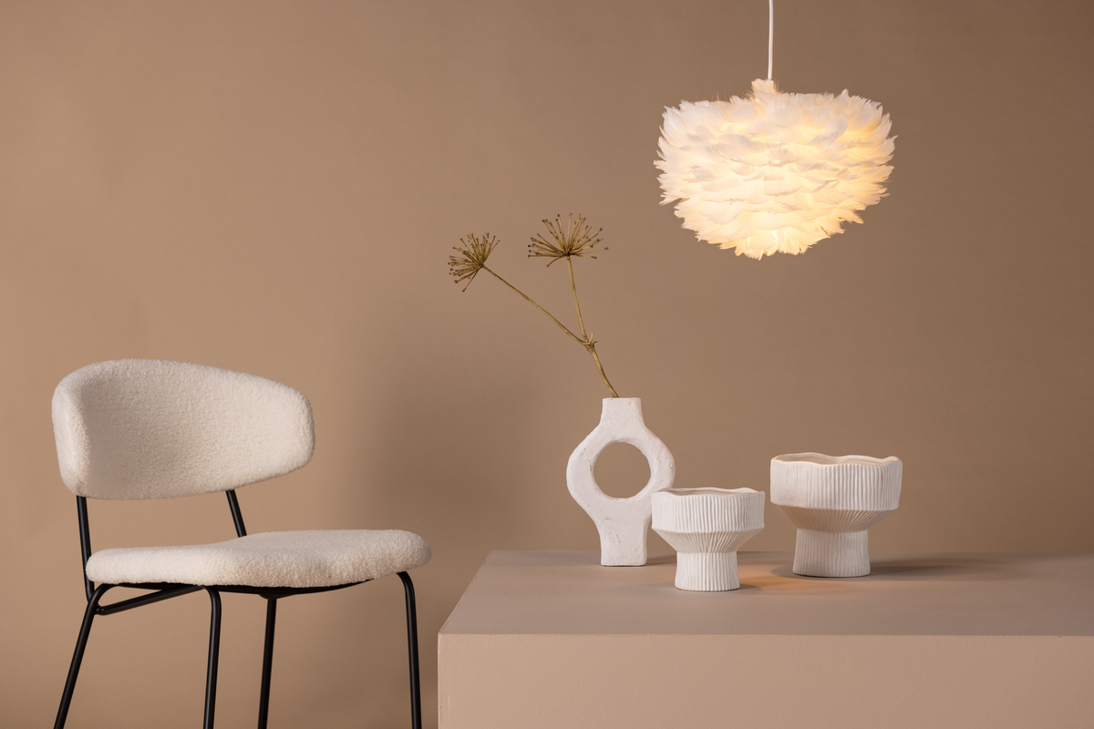 Plafondlamp 35x35 'Lovisa' - Wit