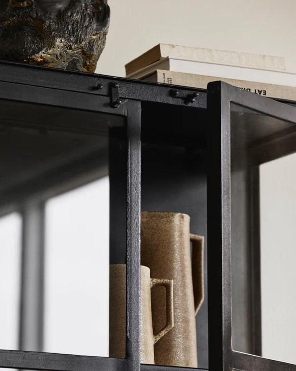 Kledingkast 'Phoenix' - Glas/Ijzer