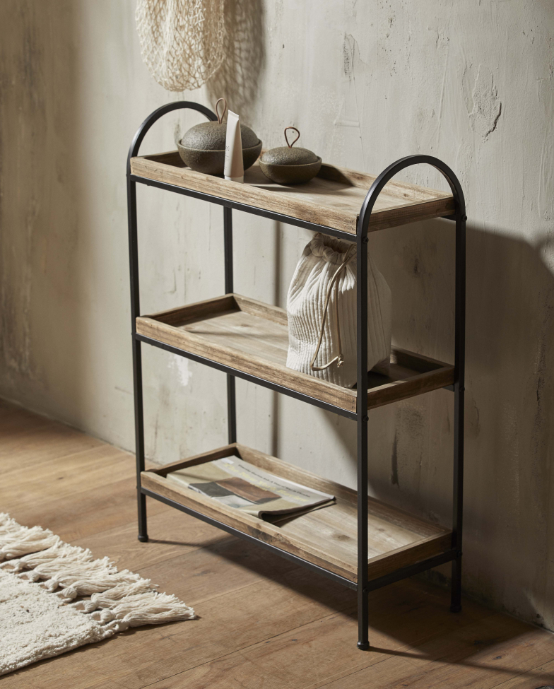 Plank 'Patna' - IJzer/Hout