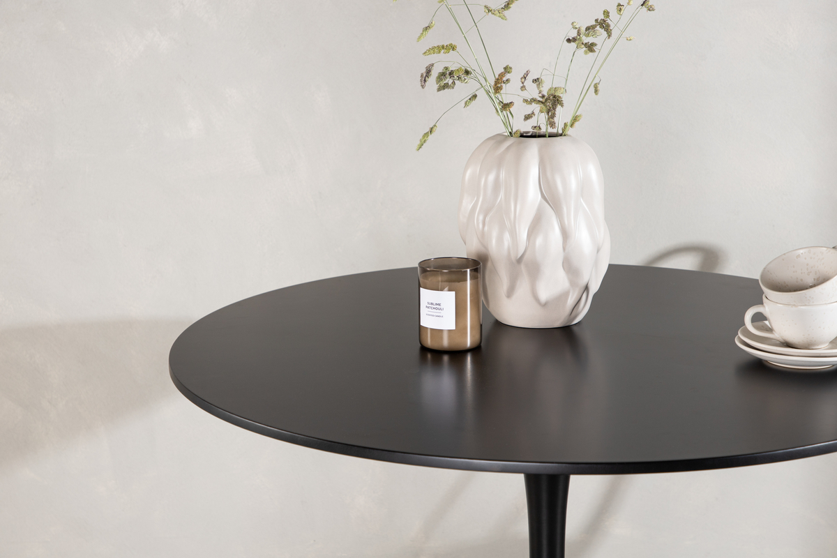 Eettafel 'Greta' Rond 100cm - Zwart