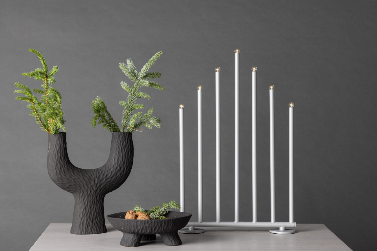 Adventskandelaar 'Åkinge' - Zilver