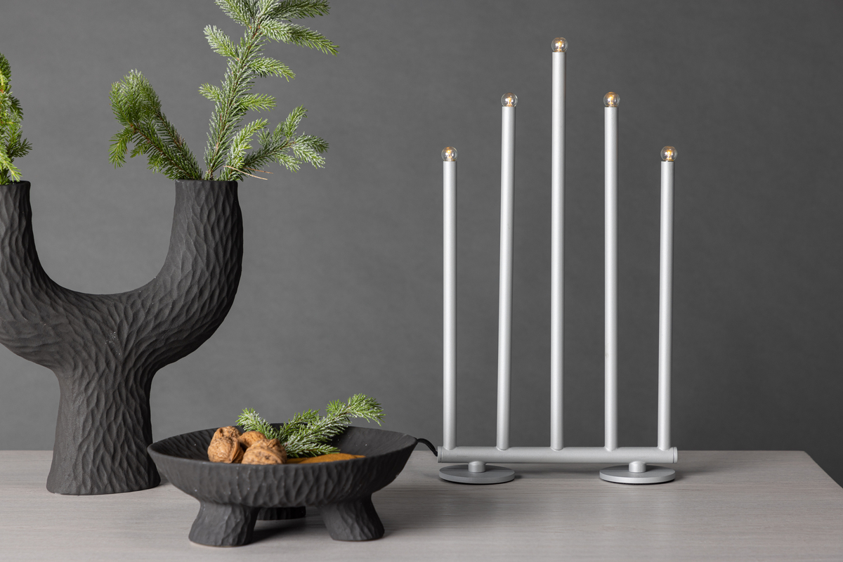 Tafellamp 'Vemdalen' 40cm - Zilver