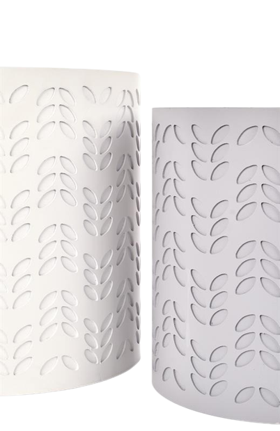 2-pack Opbergdoos 'Alba' - Grijs/Wit