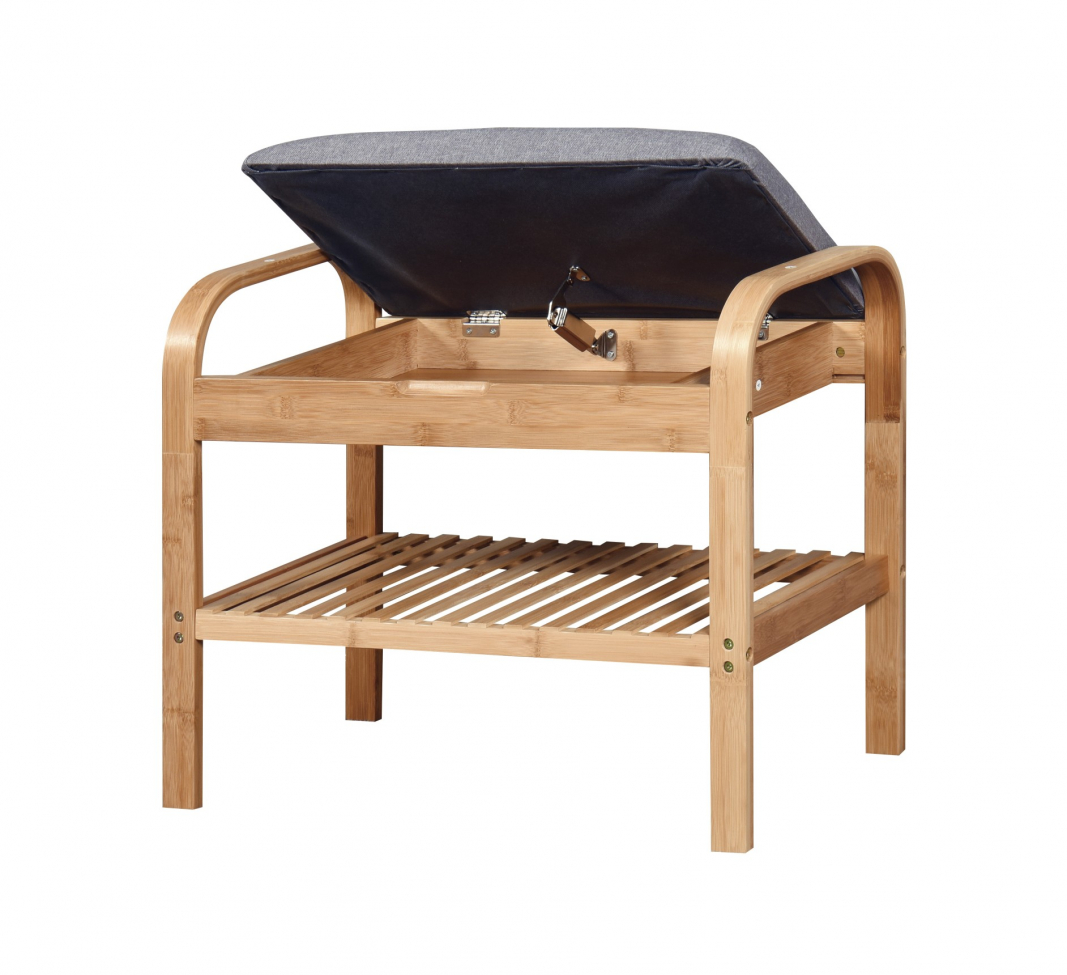 Schoenrek 'Sandee' 60cm - Eik/Grijs