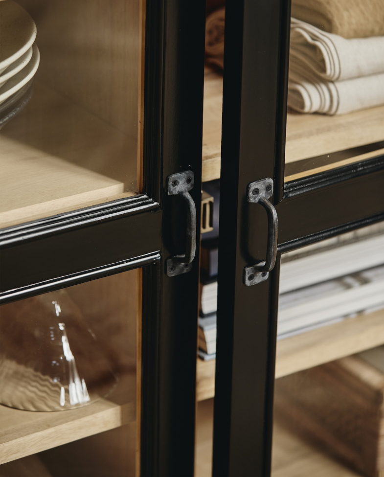 Dressoir 'Viva'- Zwart/Natuur