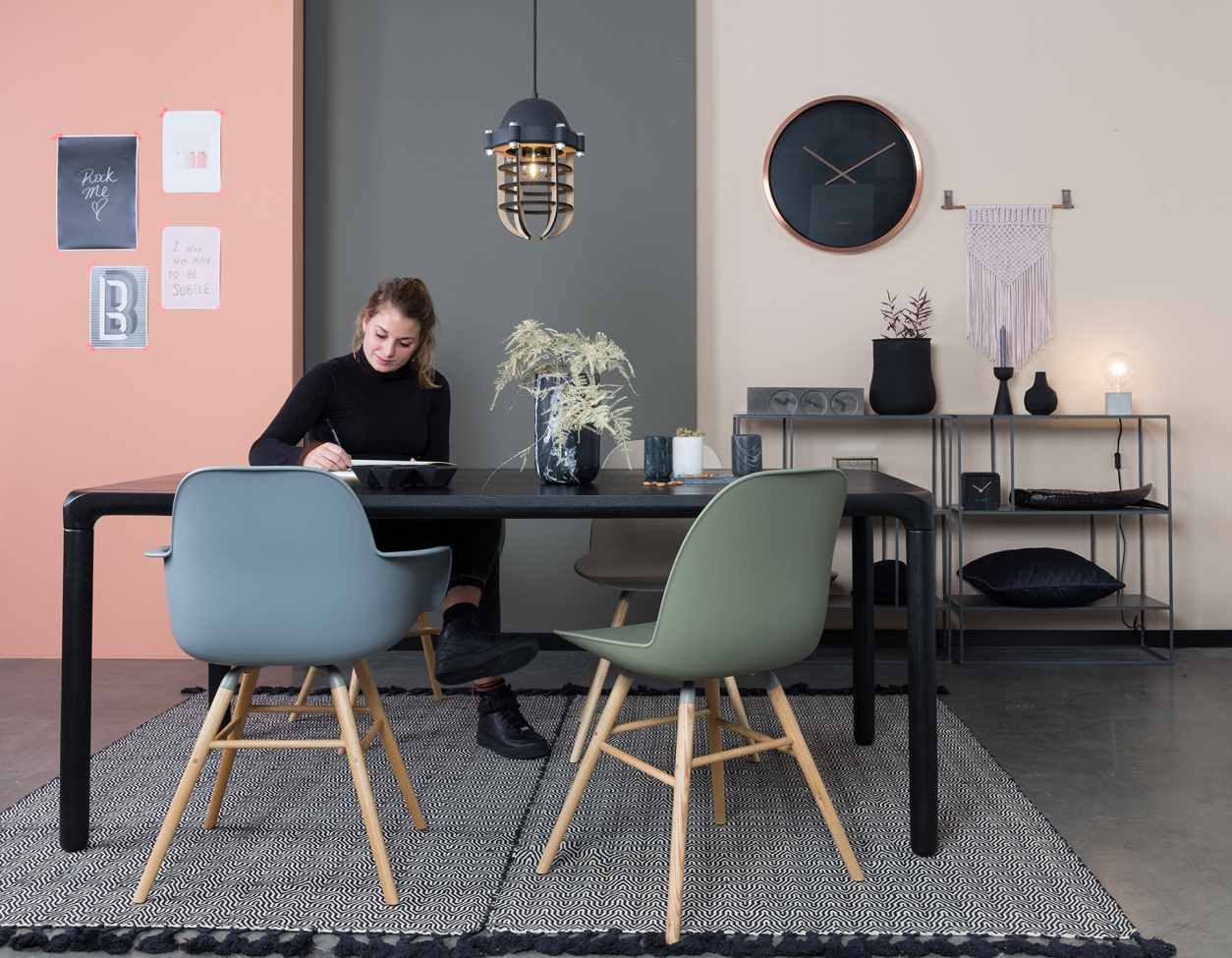 Tafel 'Storm' 220x90cm - Zwart