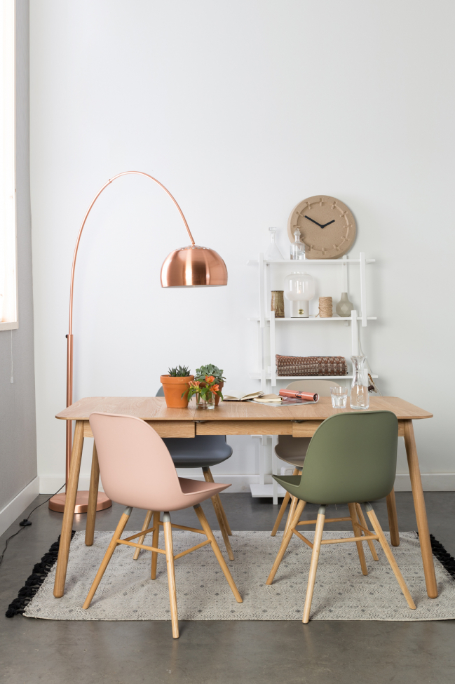 Tafel 'Glimpse' 120-162x80cm - Eik