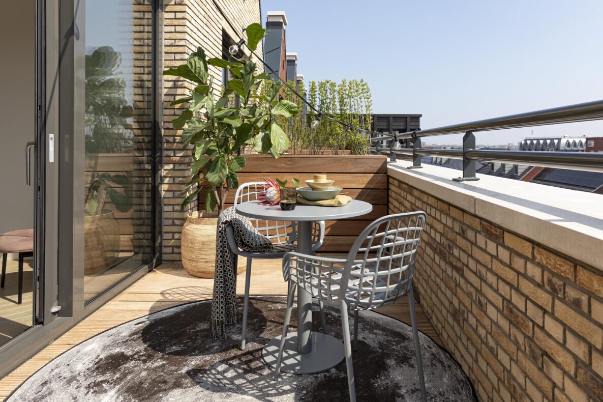 Bistro tafel 'Maze' Rond 70cm - Groen