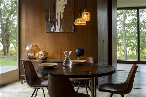 Eettafel 'Class' Rond 120cm - Bruin