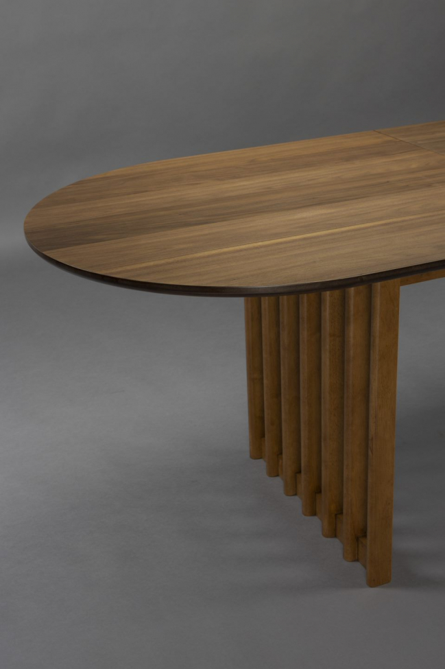 Uittrekbare tafel 'Barlet' 200-240x90cm - Walnoot
