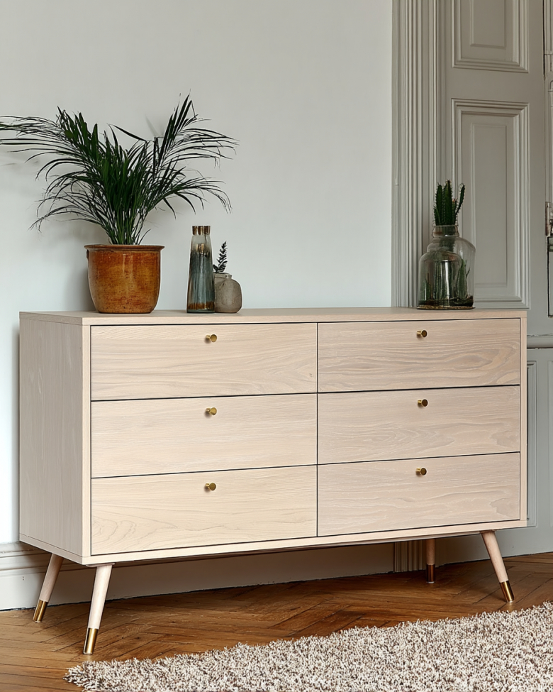 Lade 'Prime' 6 lades - Wit eiken