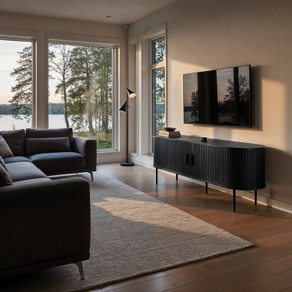 Tv-meubel 'Holmvik' - Zwart