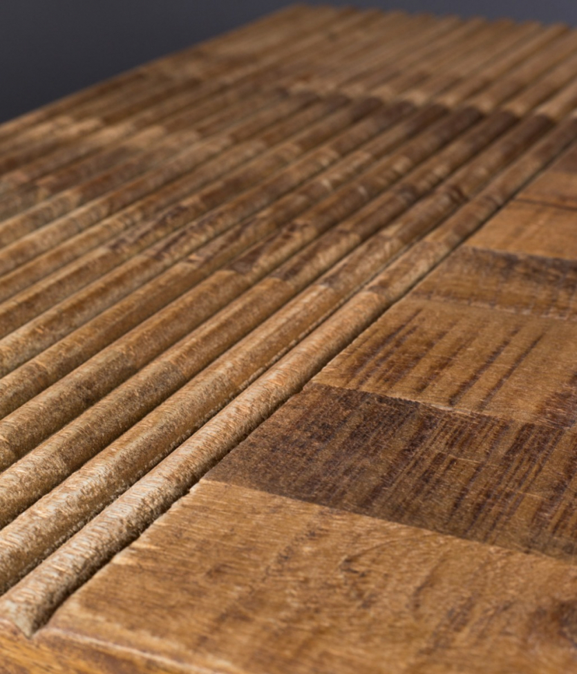 Salontafel 'Randi' - Natuurlijk/Zwart