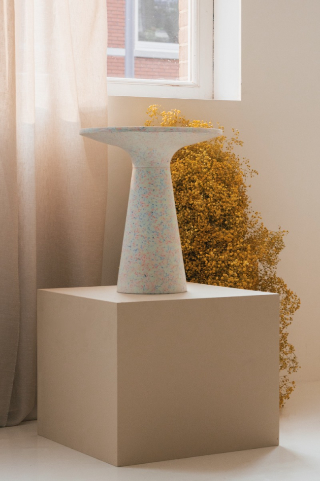 Bijzettafel 'Victoria' - Wit/Multi