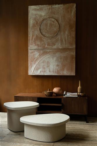 Bijzettafel 'Veda' 35cm - Beige