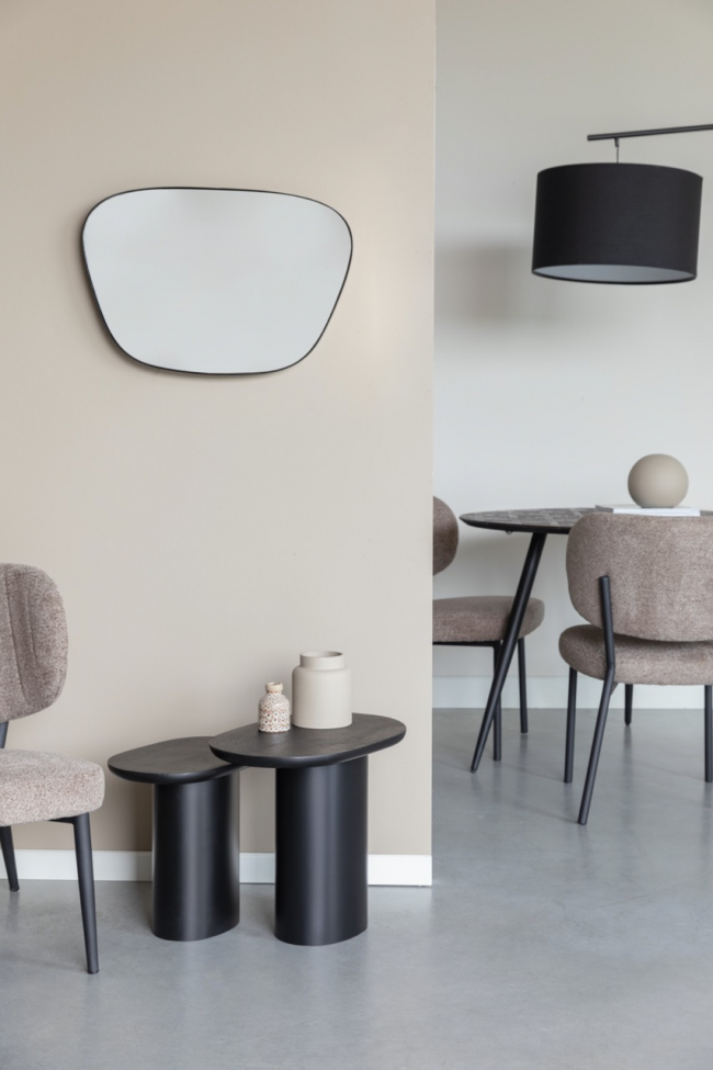 Tafel 2-set 'Bela' - Zwart