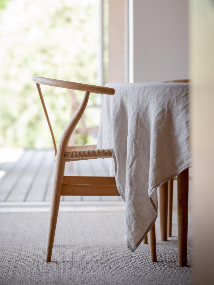 Tafelkleed 'Julie' 145x280 - Lin/Wit