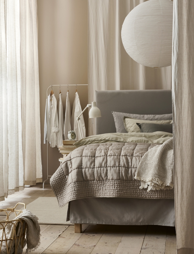 Bedrok 'Weeknight' 90x220x42 - Grijs