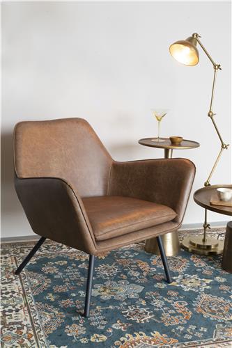 Fauteuil 'Bon' - Bruin