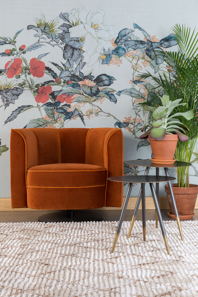 Fauteuil 'Flower' - Oranje