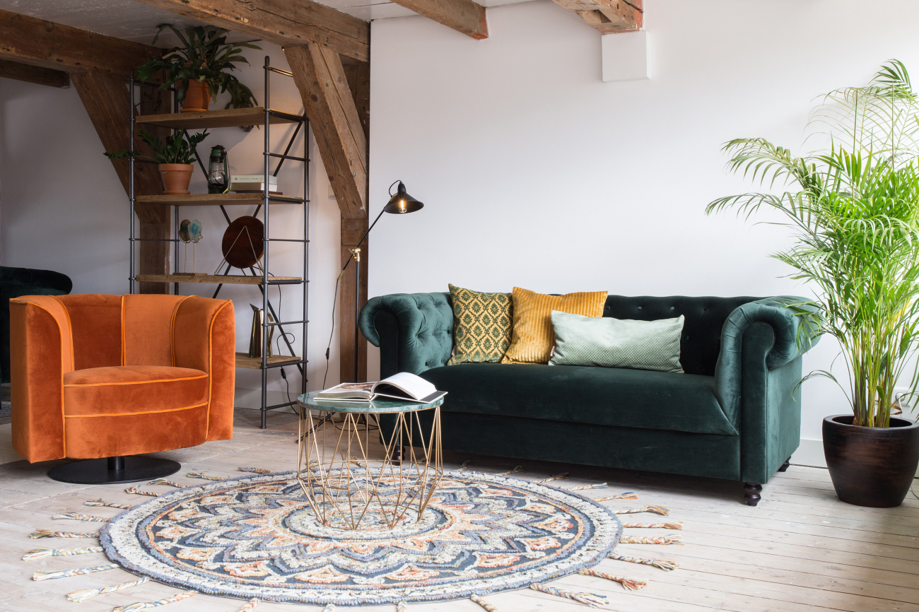 Fauteuil 'Flower' - Oranje