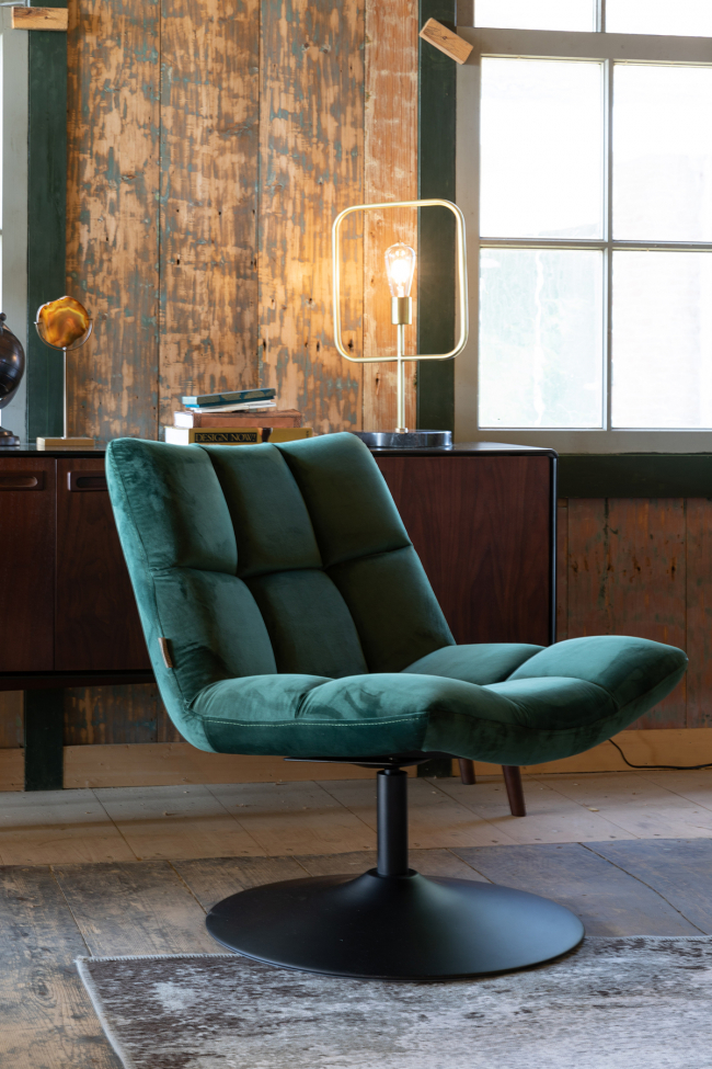 Fauteuil 'Bar' - Velvet/Groen