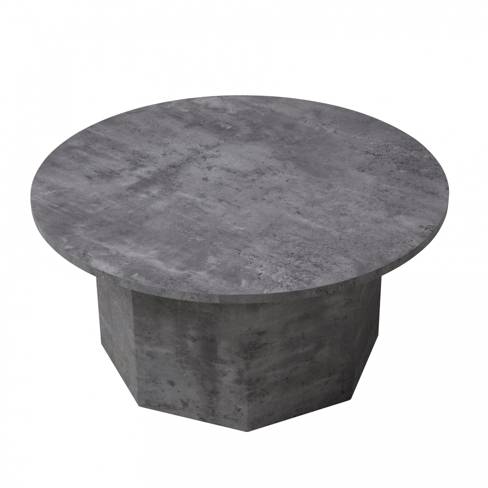 Salontafel 'Bilbao' Rond 80cm - Grijs