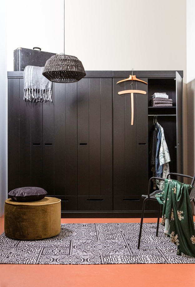 Kledingkast 'Connect' - Zwart