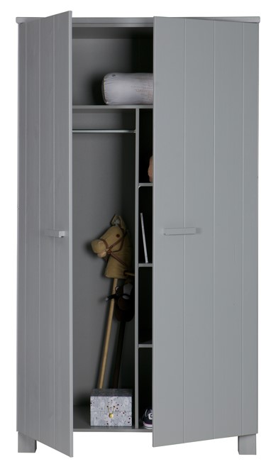 Kledingkast 'Dennis' - Betongrijs