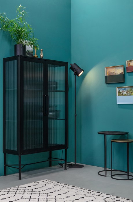 Vitrinekast 'Zion' - Zwart