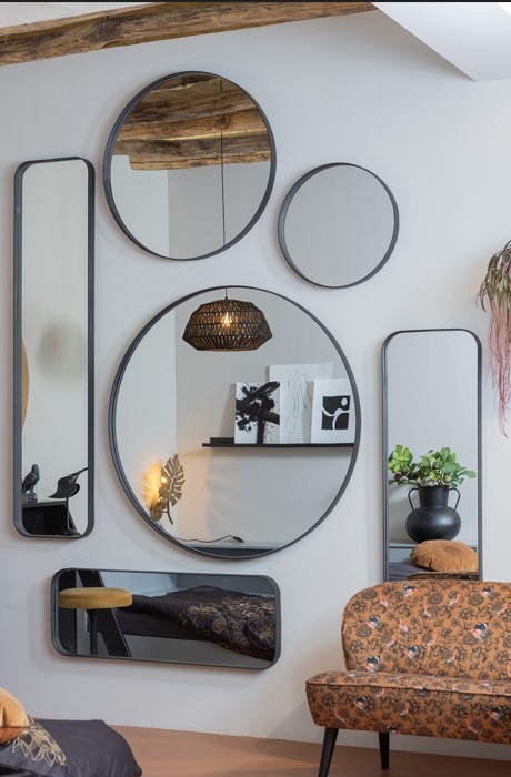 Spiegel 'Doutzen' Rond 80cm