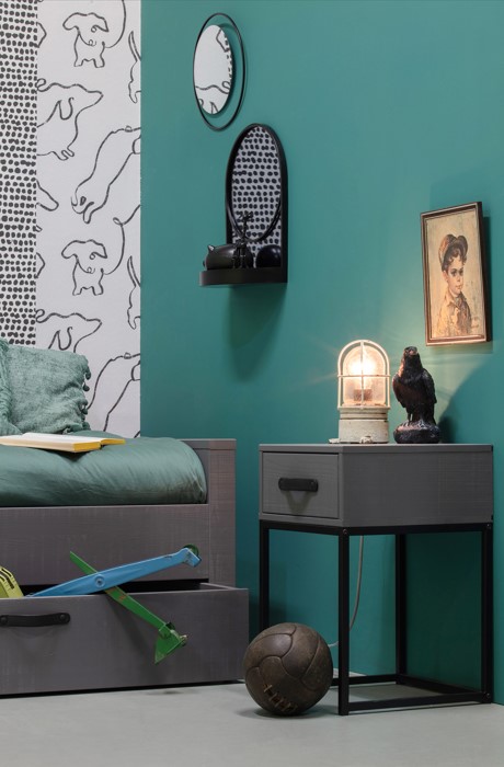 Nachttafel 'Morris' - Grijs