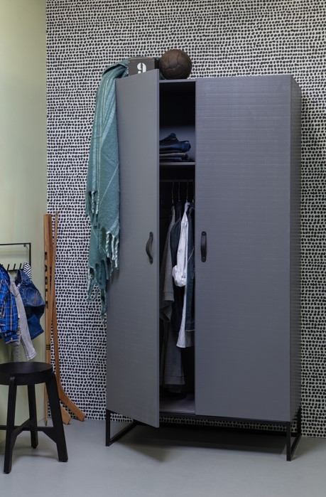 Kledingkast 'Morris' - Grijs