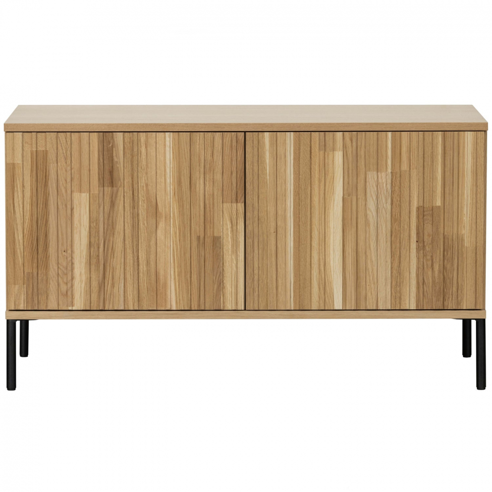 TV-meubel ‘New Gravure’ 100 cm - Eiken/Zwart