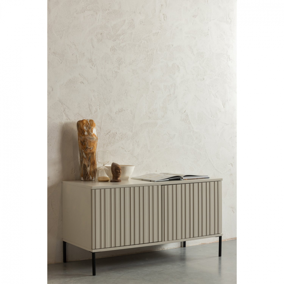 TV-meubel ‘New Gravure’ 100 cm - Beige/Zwart