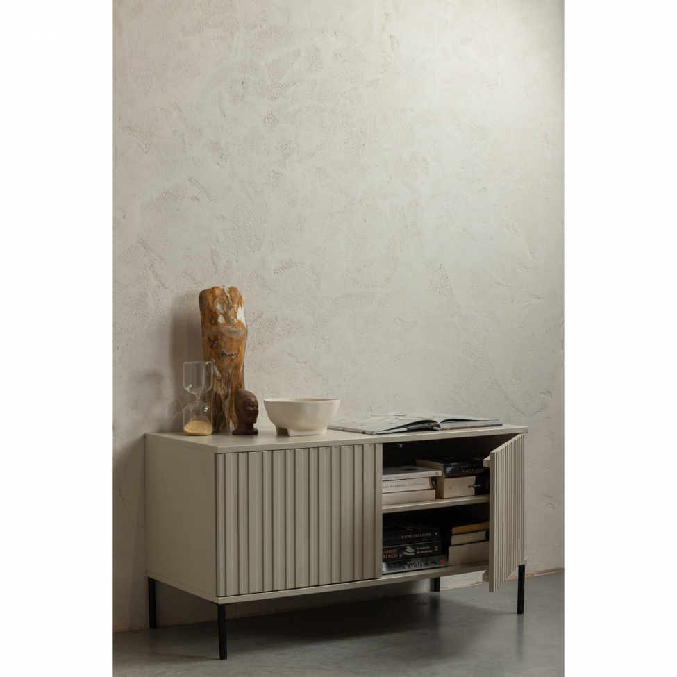 TV-meubel ‘New Gravure’ 100 cm - Beige/Zwart