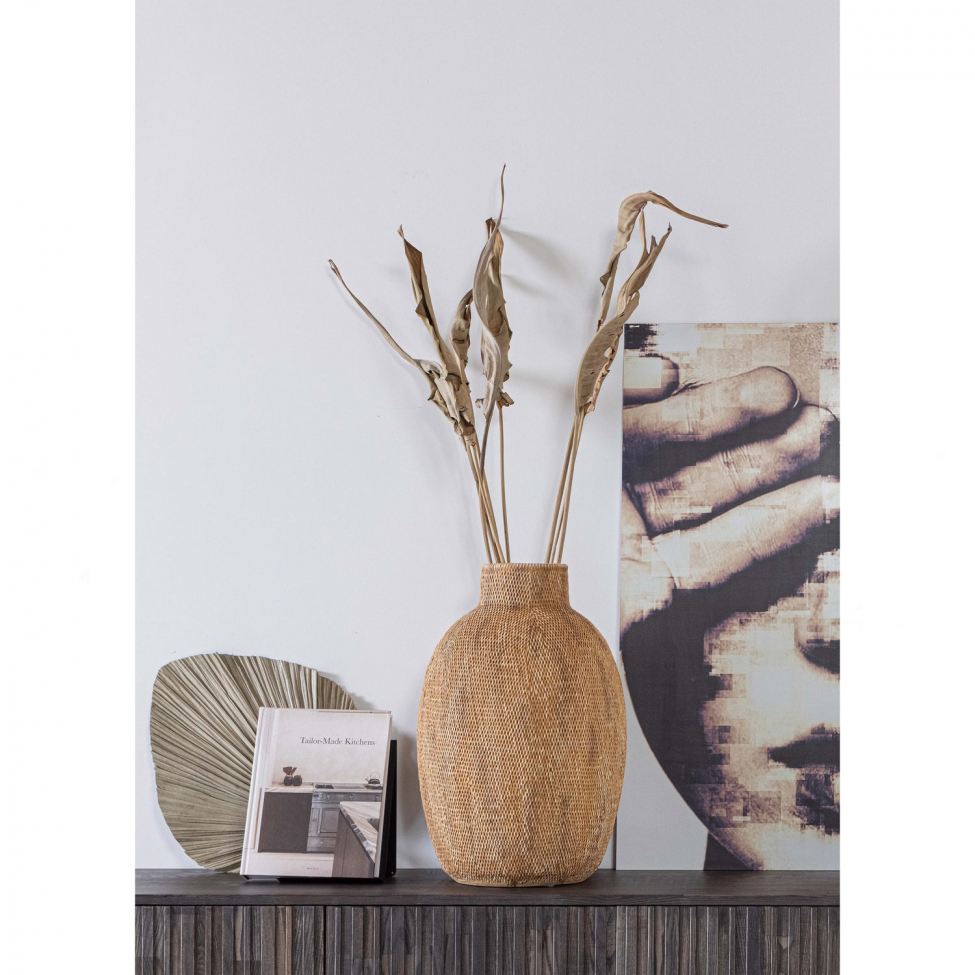 TV-meubel ‘New Gravure’ 150 cm - Donkerbruin/Zwart