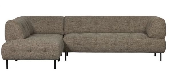 Linker hoekbank 'Lloyd' - Donkerbruin