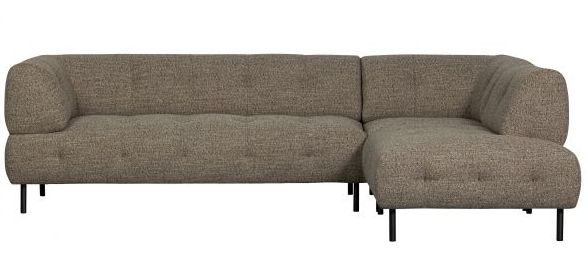 Rechter hoekbank 'Lloyd' - Donkerbruin