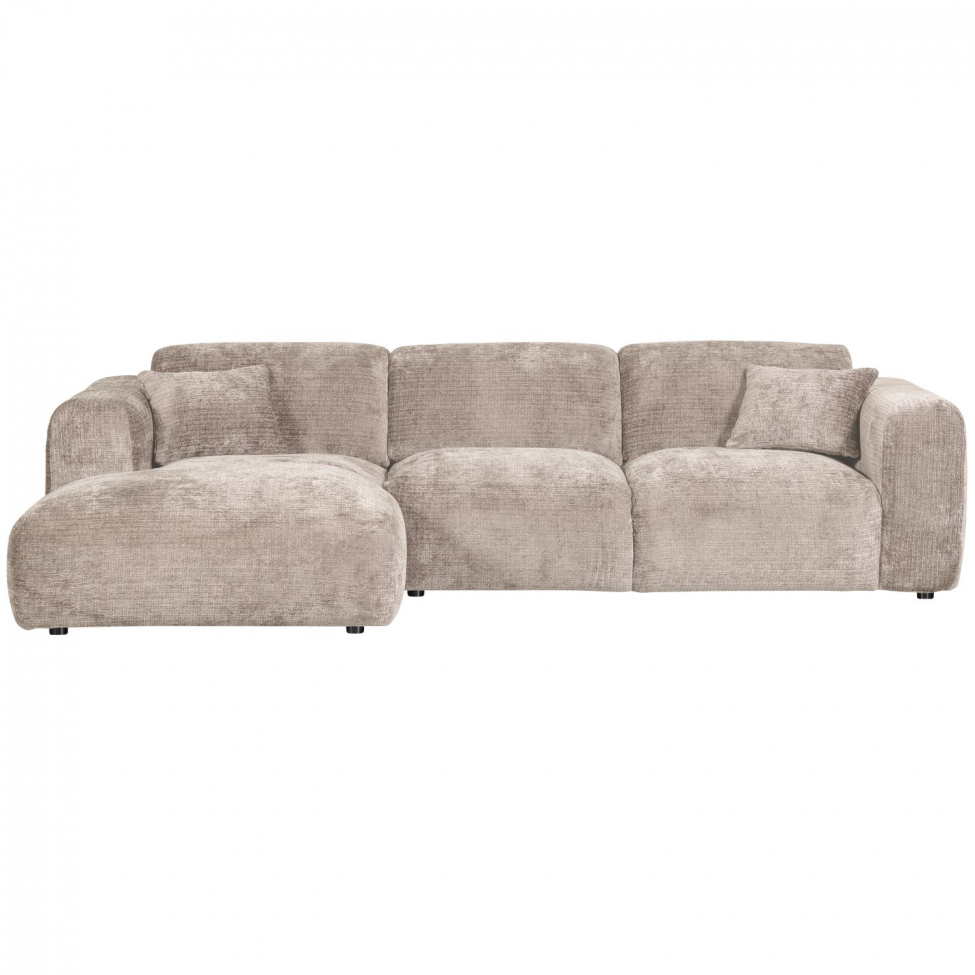 Bank ‘Cloud’ 3-zits chaise longue links - Grijs
