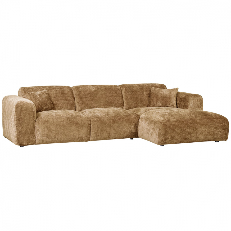 Bank ‘Cloud’ 3-zits chaise longue rechts - Geel