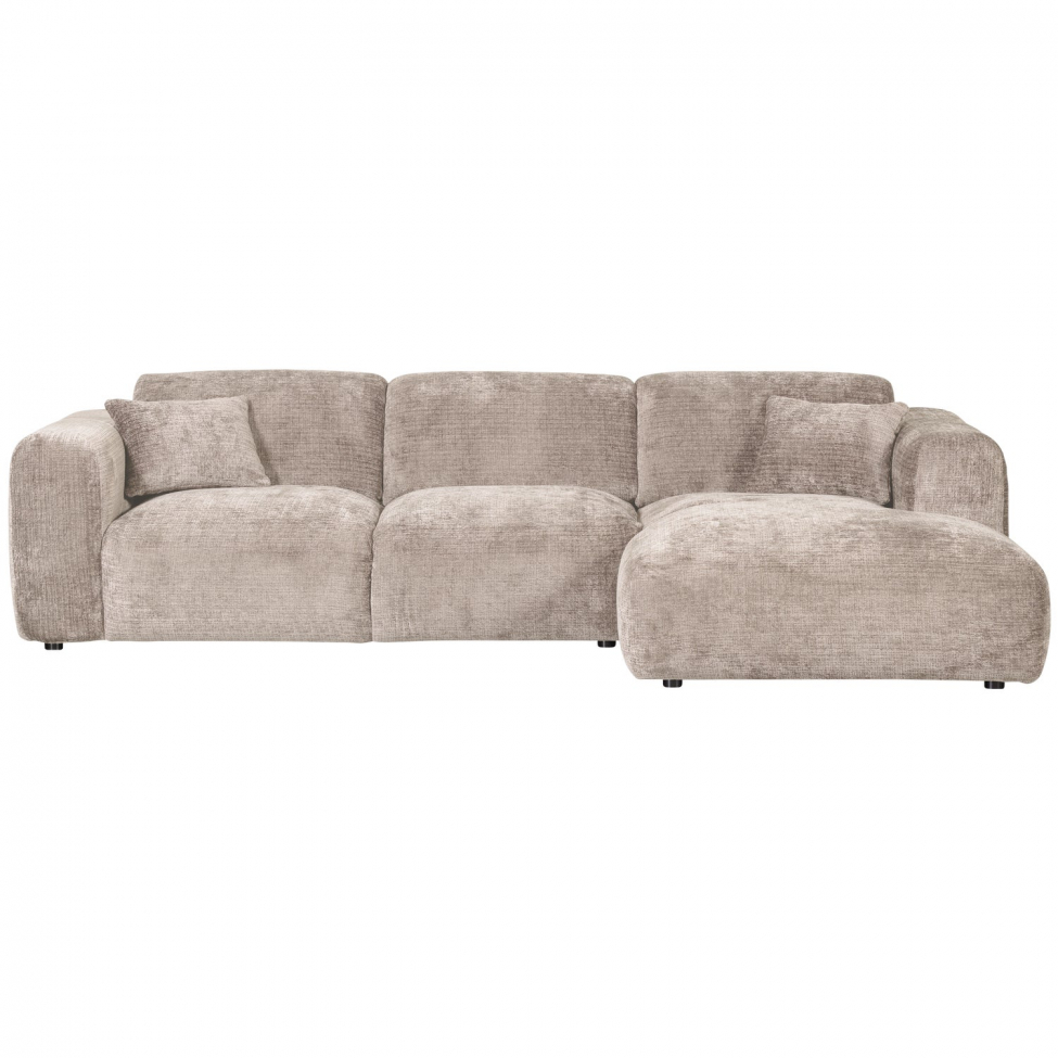 Bank ‘Cloud’ 3-zits chaise longue rechts - Grijs