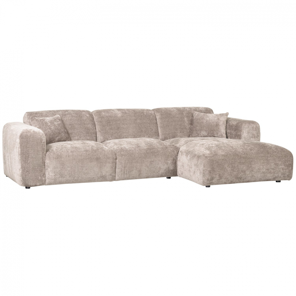 Bank ‘Cloud’ 3-zits chaise longue rechts - Grijs