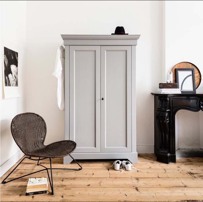 Kledingkast 'Isabel' - Betongrijs