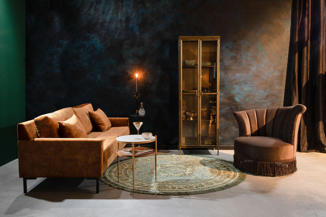 Kast 'Gertlush' -Goud/Zwart