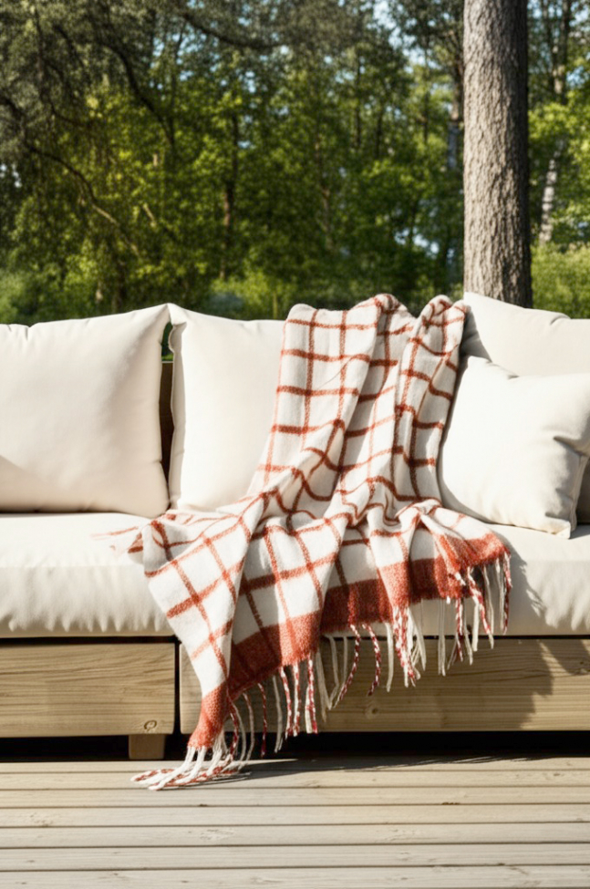 Plaid 'Rachel' 130x170cm - Roze