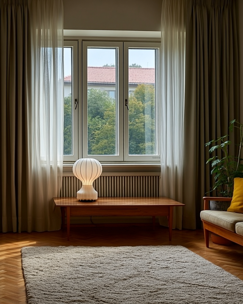 Lamp 'Senigallia' M - Wit/Zwart