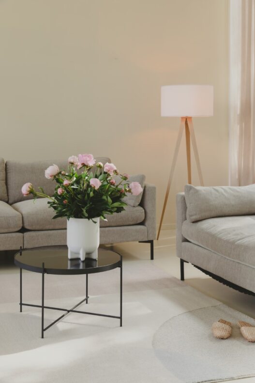 Vloerlamp 'Tripod' - Hout/Zwart