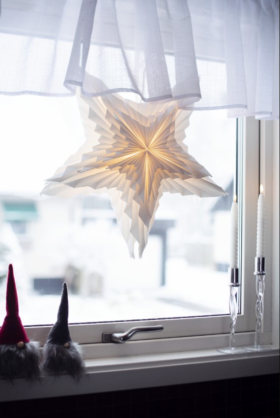 Kerstster 'White' 70cm - Wit