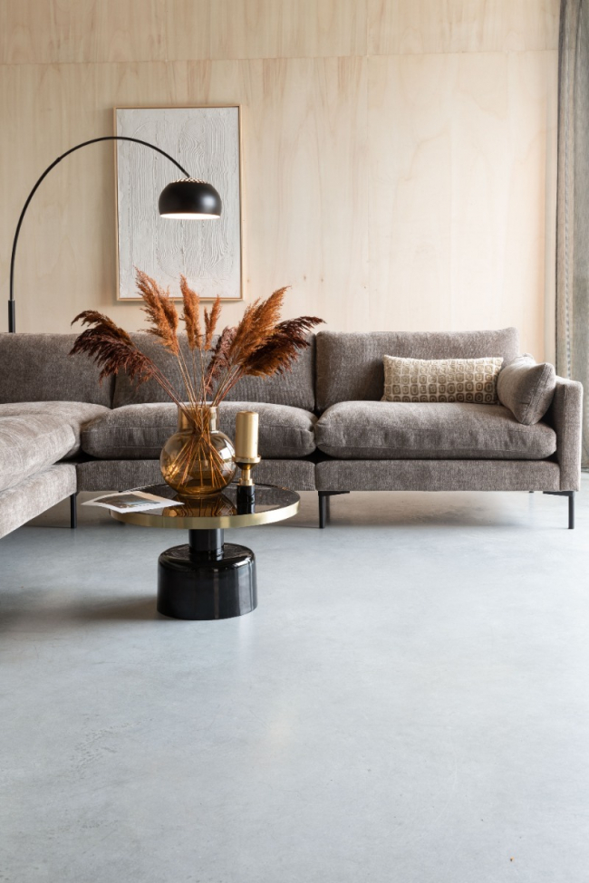 Vloerlamp 'Metal Bow' - Zwart